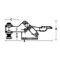 Horizontal Hold-Down Clamps - 205 Series Absolute Business Supply