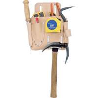 Drywall Tool Pouch, Tool Holder, Leather, 7 Pockets Absolute Business Supply