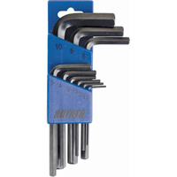Hex Key Pouch Set, 9 Pcs., Metric Absolute Business Supply