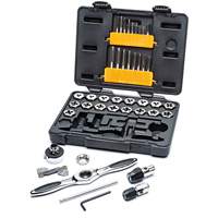 Jeu de tarauds & fili&egrave;res &agrave; cliquet m&eacute;triques, 42 Morceaux Absolute Business Supply