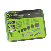 Knockout Kit with Ratchet and SlugBuster&reg; Punches Absolute Business Supply