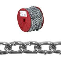 Chaîne torsad&eacute;e, Acier &agrave; faible teneur en carbone, #2 x 125' (38,1 m) l, Charge d'utilisation 310 lb (0,155 tonne) Absolute Business Supply