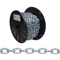 Chaîne torsad&eacute;e, Acier &agrave; faible teneur en carbone, #2 x 125' (38,1 m) l, Charge d'utilisation 325 lb (0,1625 tonne) Absolute Business Supply