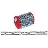 Chaîne droite, Acier &agrave; faible teneur en carbone, 2/0 x 120' (36,6 m) l, Charge d'utilisation 520 lb (0,26 tonne) Absolute Business Supply