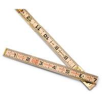 R&egrave;gle de maçon surdimensionn&eacute; Red End, 6' lo, Bois, Graduations de 1/16" Absolute Business Supply