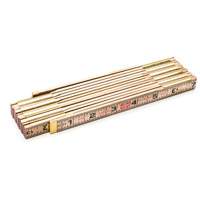 R&egrave;gle Red End avec deux rallonges de r&egrave;gle &agrave; glissi&egrave;re de 6", 6' lo, Bois, Graduations de 1/16" Absolute Business Supply