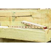 R&egrave;gle pliante, 6' lo, Bois, Graduations de 1/16" Absolute Business Supply