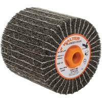 ALLSTEEL Two-In-One Finishing Drums, 4-1/4" Dia. x 4" W, 5/8"-11 Arbor, 80 Grit Absolute Business Supply