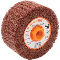 ALLSTEEL Blendex Surface Conditioning Drum, 4-1/4" Dia. x 2" W, 5/8"-11 Arbor, Coarse Grit Absolute Business Supply