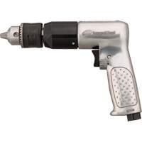 Perceuse pneumatique r&eacute;versible, 4 pi³/min, 1/4" NPTF, 94 dBA, 1/2" mandrin, Avec cl&eacute; Absolute Business Supply