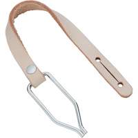 Corde de service avec agrafe pour courroie, Cuir, Beige Absolute Business Supply