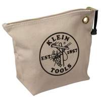 Zipper Tool Pouch, Canvas, 1 Pockets, Natural Absolute Business Supply