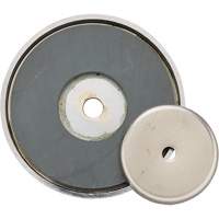 Ceramic Shallow Pot Magnet, 1-3/8" Dia., 12 lbs. Pull Absolute Business Supply