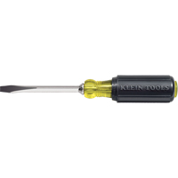 Heavy-Duty Slot Keystone Screwdriver, 1/4", 8-11/32" L, Cushion Grip Handle Absolute Business Supply