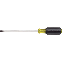 Slot Cabinet Tip Screwdriver, 3/16" Tip, Round, 9-3/4" L, Cushion Grip Handle Absolute Business Supply
