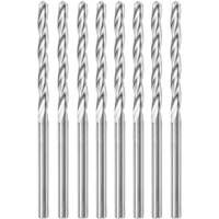 8-Piece Standard Point Spiral Saw Bit with 1/8" Diameter, 1/8", 1" Flute Absolute Business Supply