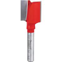 Fraise - foret droit &agrave; double cannelure, 3/4" dia, 1" ha, 2-1/8" lo, 1/4" Manche Absolute Business Supply
