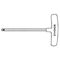 Individual Hex Keys - SAE, Ball End, 3/32" x 6" L, T Handle Absolute Business Supply