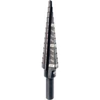 Foret &eacute;tag&eacute; no 1, 1/8" - 1/2", Incr&eacute;ments de 1/32", Acier rapide Absolute Business Supply