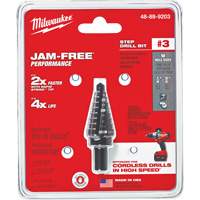 Foret &eacute;tag&eacute; no 3, 1/4" - 3/4", Incr&eacute;ments de 1/16", Acier rapide Absolute Business Supply