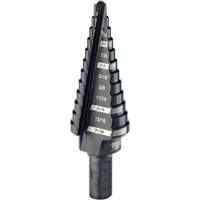 Foret &eacute;tag&eacute; no 4, 3/16" - 7/8", Incr&eacute;ments de 1/16", Acier rapide Absolute Business Supply