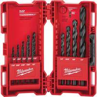 Jeu de forets &eacute;tag&eacute;s Thunderbolt, 14 morceaux, Acier Absolute Business Supply