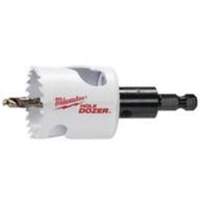 Scie-cloche Hole Dozer avec arbre, 1-3/4", Profondeur de la coupe 1-5/8", Bim&eacute;tal Absolute Business Supply