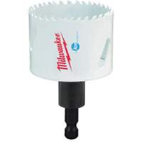 Scie-cloche Hole Dozer avec arbre, 2-1/8", Profondeur de la coupe 1-5/8", Bim&eacute;tal Absolute Business Supply