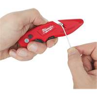 Fastback Flip Utility Knife, 2" Blade, Carbon Steel Blade, Metal Handle Absolute Business Supply