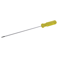 Electrician's Slotted Screwdriver, 1/8" Tip, Round, 6-1/2" L, Plastic Handle Absolute Business Supply