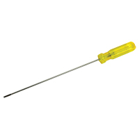Electrician's Slotted Screwdriver, 1/8" Tip, Round, 11-1/2" L, Plastic Handle Absolute Business Supply