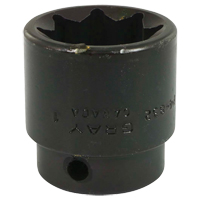 Socket, Impact, 1", 1/2" Drive, 8 Points Absolute Business Supply