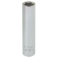 Socket, 8 mm, 1/4" Drive, 6 Points Absolute Business Supply