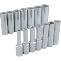 Jeu de douilles, 14 Mcx, Prise de 3/8", Profond Absolute Business Supply