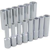 Jeu de douilles, 14 Mcx, Prise de 3/8", Profond Absolute Business Supply