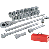 Jeu de douilles et accessoires, 26 Mcx, Prise de 3/4" Absolute Business Supply