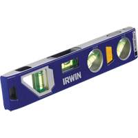 250 Series Heavy-Duty Torpedo Level, 9" L, Aluminum, 4 Vials, Magnetic Absolute Business Supply