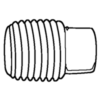 Pipe Plugs (Square Head), 1/8" Dia., Brass Absolute Business Supply