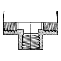 Raccord En T&eacute; Femelle, Laiton, 1/8" Absolute Business Supply