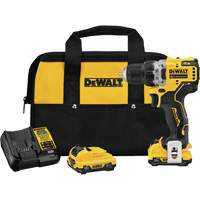 Xtreme Brushless Drill Driver Kit, Lithium-Ion, 12 V, 3/8" Chuck, 250 UWO Torque Absolute Business Supply