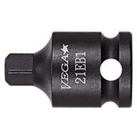 Socket Adapter, Impact, 3/8" Drive, 1/2" Socket, 1.5" L, Pin Absolute Business Supply