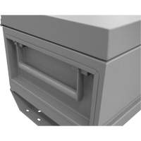 Boîte de rangement pour le chantier, 32" x 19" x 17-13/16", Acier, Gris Absolute Business Supply