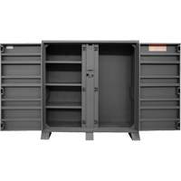 Armoire de rangement avec tablettes pour le chantier, Acier, 47,5 pi³, Gris Absolute Business Supply