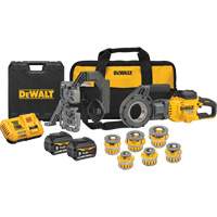 Trousse de fili&egrave;res &agrave; tuyaux sans fil FlexVolt Max* avec t&ecirc;tes fili&egrave;res, 30 tr/min, Filetage de la tige 1/2" - 2" Absolute Business Supply