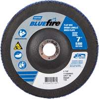 BlueFire R884P Coarse Grit Flap Disc, 7" x 7/8", Type 27, 80 Grit, Zirconia Alumina Absolute Business Supply