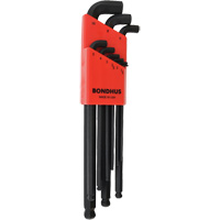 Stubby Ball End Hex Key Set, 9 Pcs., Metric Absolute Business Supply