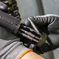 15-in-1 Multi-Bit Ratcheting Screwdriver, 8-3/4" L, Cushion Grip Handle Absolute Business Supply