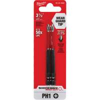 Embout de tournevis Shockwave Impact Duty, Phillips, Embout #1, Prise 1/4", Longueur 3-1/2" Absolute Business Supply