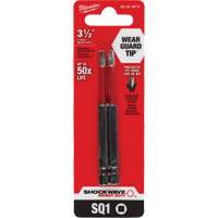 Embout de tournevis Shockwave Impact Duty, Carr&eacute;e, Embout #1, Prise 1/4", Longueur 3-1/2" Absolute Business Supply