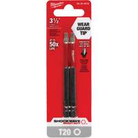 Embout de tournevis Shockwave Impact Duty, Torx, Embout T-20, Prise 1/4", Longueur 3-1/2" Absolute Business Supply